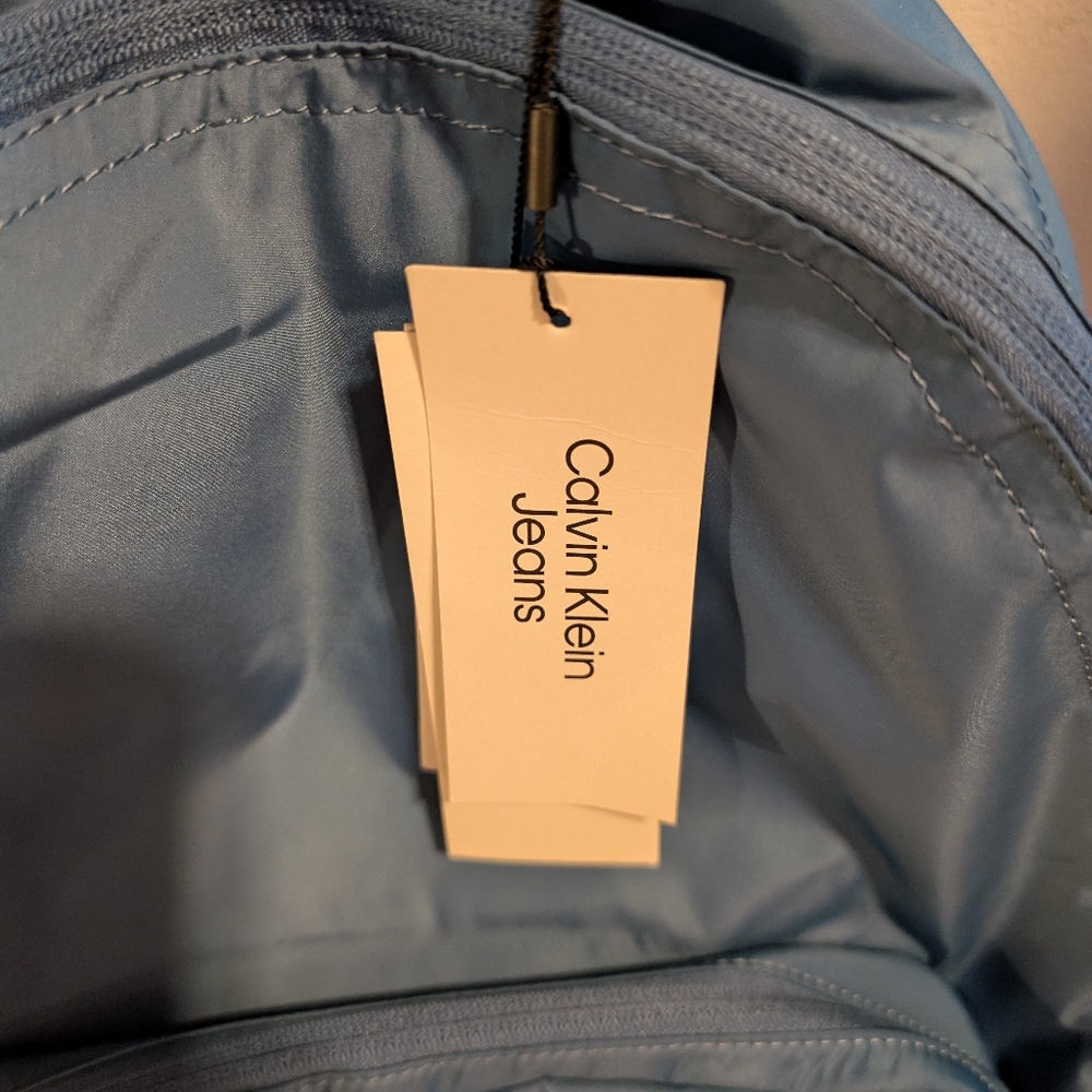 Calvin Klein Jeans Blue Backpack Durable Fabric - Picture 3 of 4